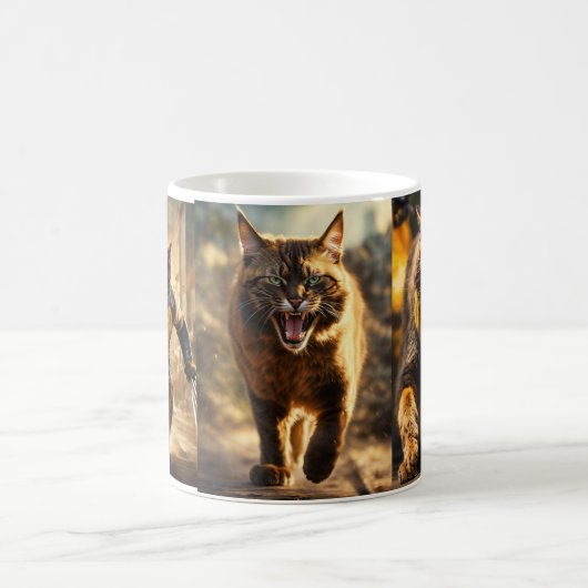 Claw and Coffee: Cat Wolverine Print Tasse (Mittel)
