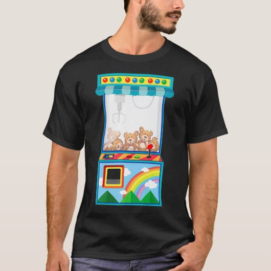 Claw Arcade Machine Halloween Kostümprämie T-Shirt (Vorderseite)