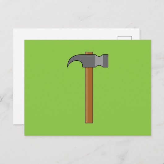 Claw Hammer Cartoon Feiertagspostkarte (Vorne/Hinten)