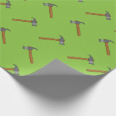 Claw Hammer Cartoon Geschenkpapier (Ecke)