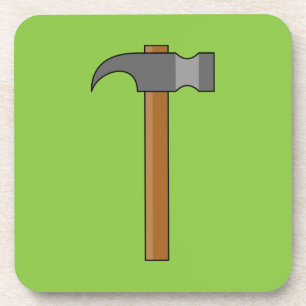 Claw Hammer Cartoon Getränkeuntersetzer