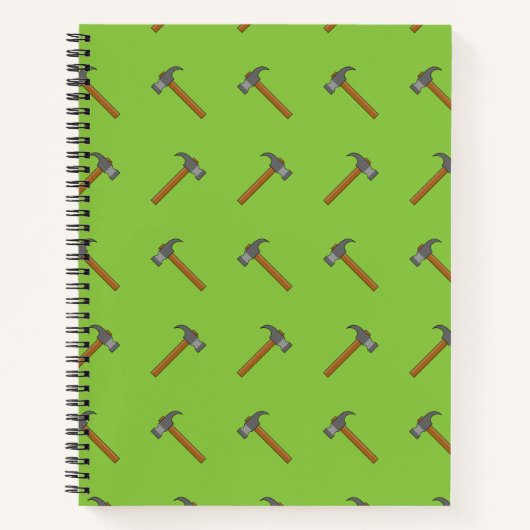 Claw Hammer Cartoon Notizblock (Vorderseite)