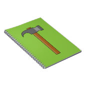 Claw Hammer Cartoon Notizblock (Rechte Seite)