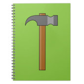 Claw Hammer Cartoon Notizblock (Vorderseite)
