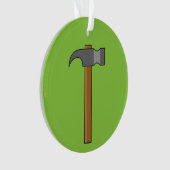Claw Hammer Cartoon Ornament (Vorderseite)