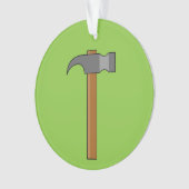 Claw Hammer Cartoon Ornament (Vorderseite)