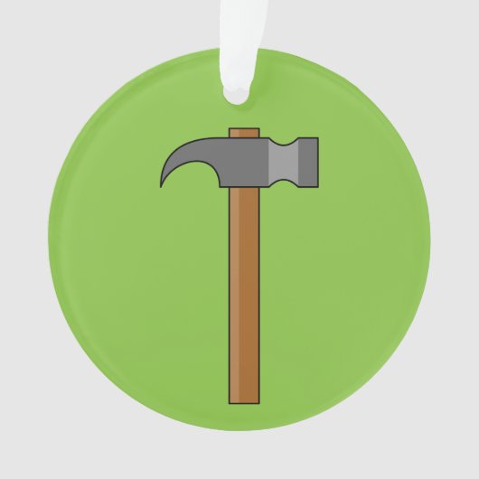 Claw Hammer Cartoon Ornament (Vorderseite)