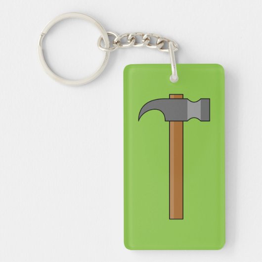 Claw Hammer Cartoon Schlüsselanhänger (Vorderseite)