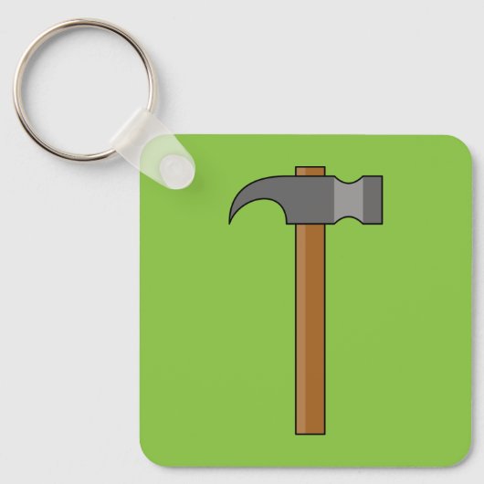 Claw Hammer Cartoon Schlüsselanhänger (Vorderseite)