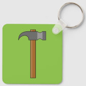 Claw Hammer Cartoon Schlüsselanhänger (Rückseite)