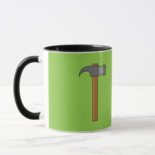 Claw Hammer Cartoon Tasse (Links)