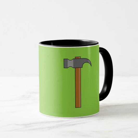 Claw Hammer Cartoon Tasse (VorderseiteRechts)