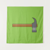 Claw Hammer Cartoon Wandteppich (Vorderseite (Horizontal))