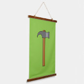Claw Hammer Cartoon Wandteppich Mit Holzrahmen (Gewinkelt)