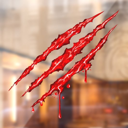 Claw Marks Fensteraufkleber (Blatt 2)