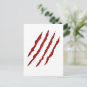 Claw Marks Postkarte (Stehend Vorderseite)