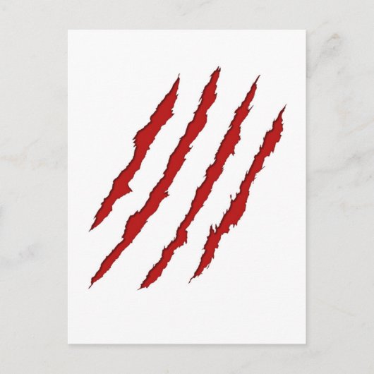 Claw Marks Postkarte (Vorderseite)