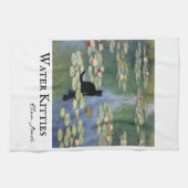 Claw Monet Water Lilies Cat Pond Geschirrtuch (Horizontal)