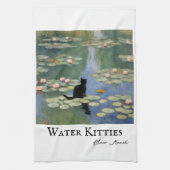 Claw Monet Water Lilies Cat Pond Geschirrtuch (Vertikal)