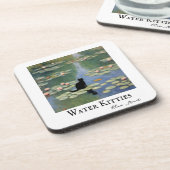 Claw Monet Water Lilies Cat Pond Getränkeuntersetzer (Linke Seite)