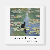Claw Monet Water Lilies Cat Pond Magnet (Vorne)