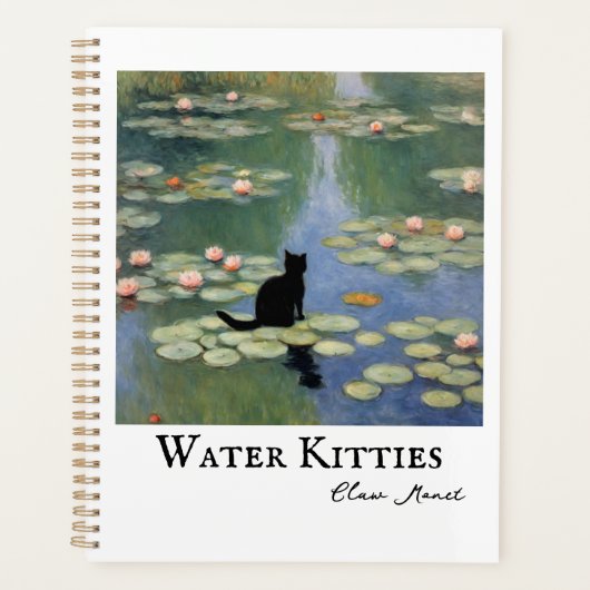 Claw Monet Water Lilies Cat Pond Planer (Vorderseite)