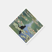 Claw Monet Water Lilies Cat Pond Serviette (Ecke)