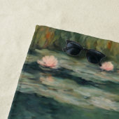 Claw Monet Water Lilies Cat Pond Strandtuch (Beispiel)