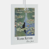 Claw Monet Water Lilies Cat Pond Weihnachten Ornament Aus Glas (Vorderseite Rechts)