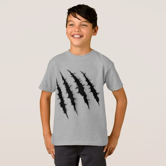 Claw Scratch Kid's Basic Light Steel T - Shirt (Vorne ganz)