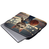 Claw-some Hoops: Der Fearless Cat Basketballer Laptopschutzhülle (Vorne Knopf)