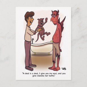 Clawdia-geklappte Postkarte