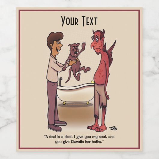 Clawdia Weinetikett (Einzelnes Label)