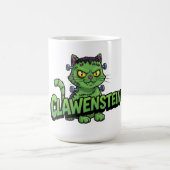 Clawenstein Green Halloween Cat Kaffeetasse (Mittel)