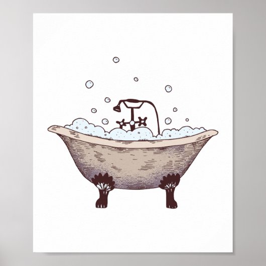 CLAWFOOT BATHTUB POSTER (Vorne)