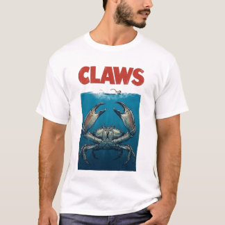 CLAWS Lustige Krabben-Parodie-Shirt | Ozean-Film-P T-Shirt