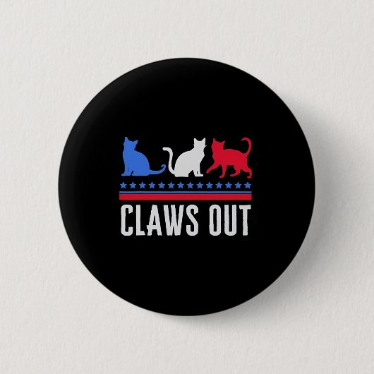 Claws Out Childless Cat Lady Shirt Childless Cat L Button (Vorderseite)