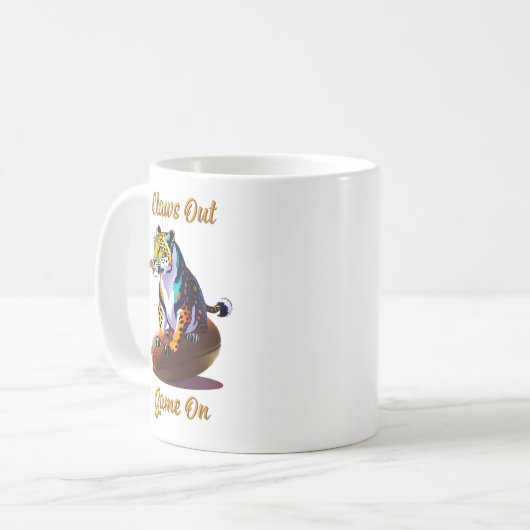 Claws Out Rugby-Tasse Kaffeetasse (Vorderseite Links)