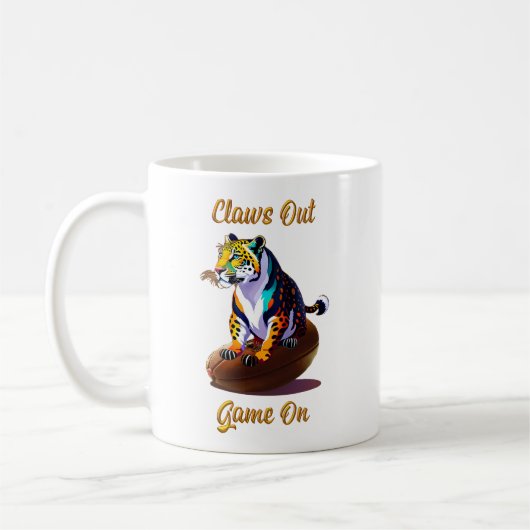 Claws Out Rugby-Tasse Kaffeetasse (Links)