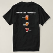 Claws & Paws Fundraisers - The List T-Shirt (Design Rückseite)
