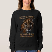 Claws Scratch Ripping Cougar Mountain Lion Sweatshirt (Vorderseite)