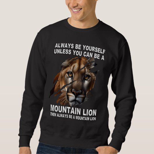 Claws Scratch Ripping Cougar Mountain Lion Sweatshirt (Vorderseite)