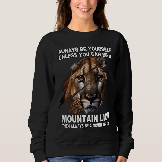Claws Scratch Ripping Cougar Mountain Lion Sweatshirt (Vorderseite)