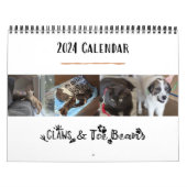 Claws & Toe Beans 12-monate Wall Calendar 2024 Kalender (Titelbild)