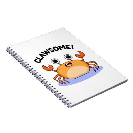 Clawsome Funny Phantastisch Crab Pub Notizblock (Rechte Seite)