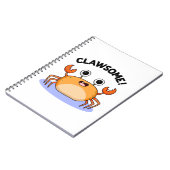Clawsome Funny Phantastisch Crab Pub Notizblock (Linke Seite)