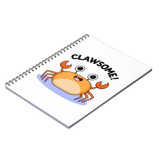 Clawsome Funny Phantastisch Crab Pub Notizblock (Linke Seite)