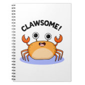 Clawsome Funny Phantastisch Crab Pub Notizblock (Vorderseite)