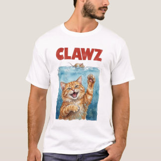 CLAWZ Lustiges Katzenparodie-Shirt | Süße Katzenfi T-Shirt