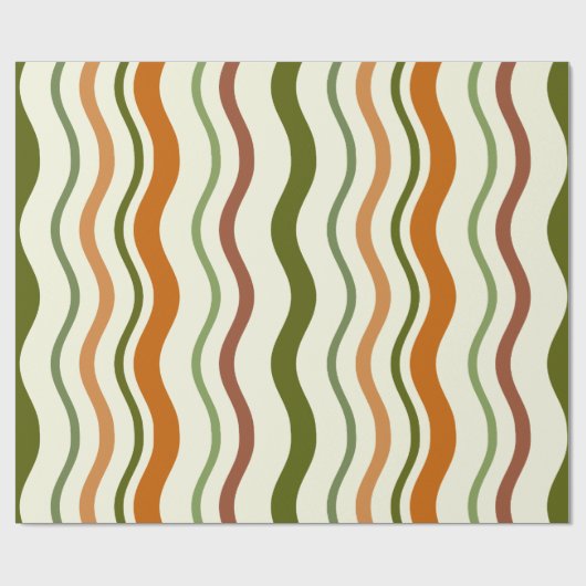 Clay Algae Waves Geschenkpapier (Flach)